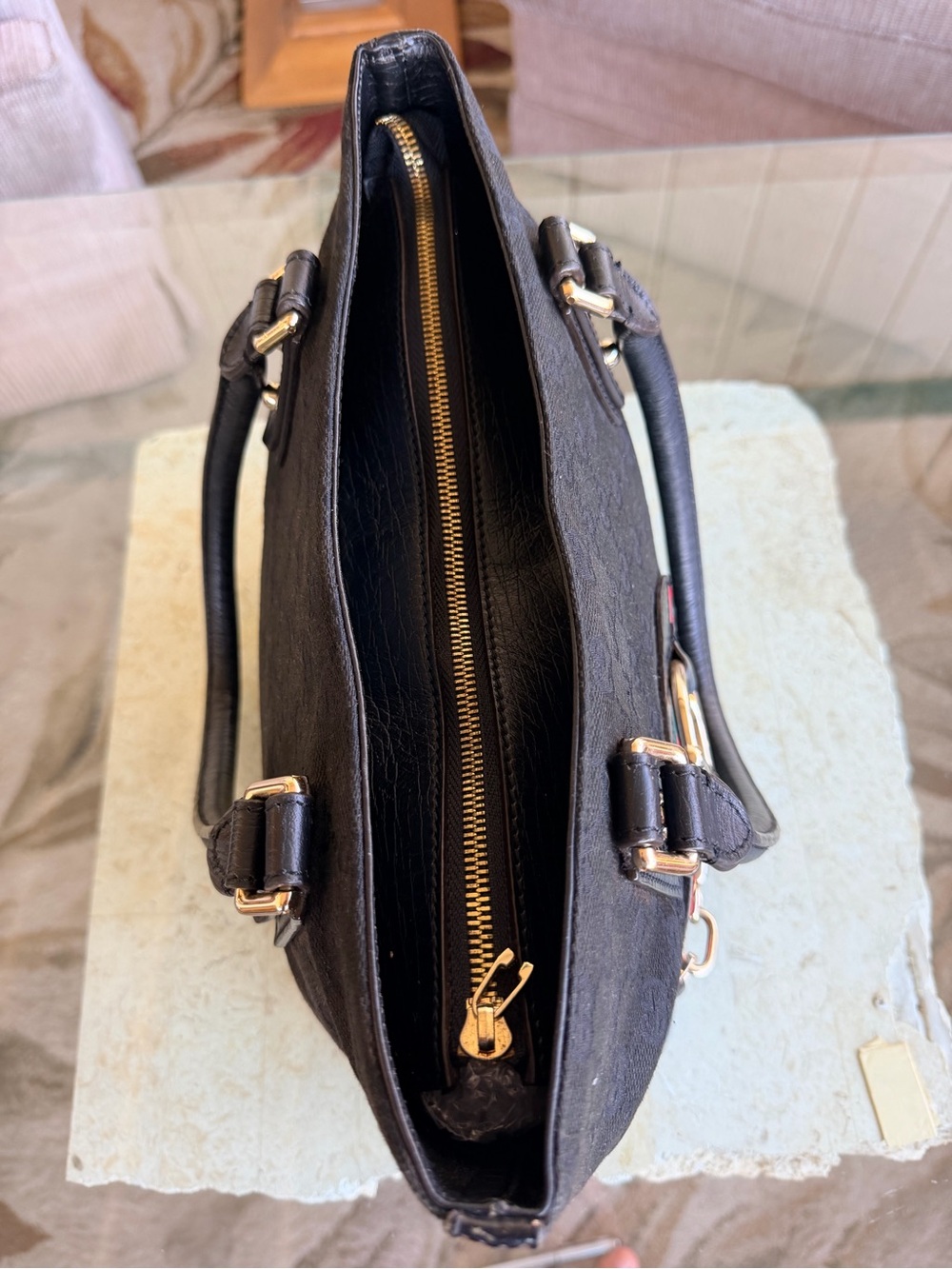 Gucci Sherry line In Black Shoulder Bag💝💝💝 - Picture 9 of 9